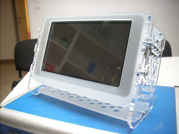 Seven-inch touchscreen acrylic case enclosure