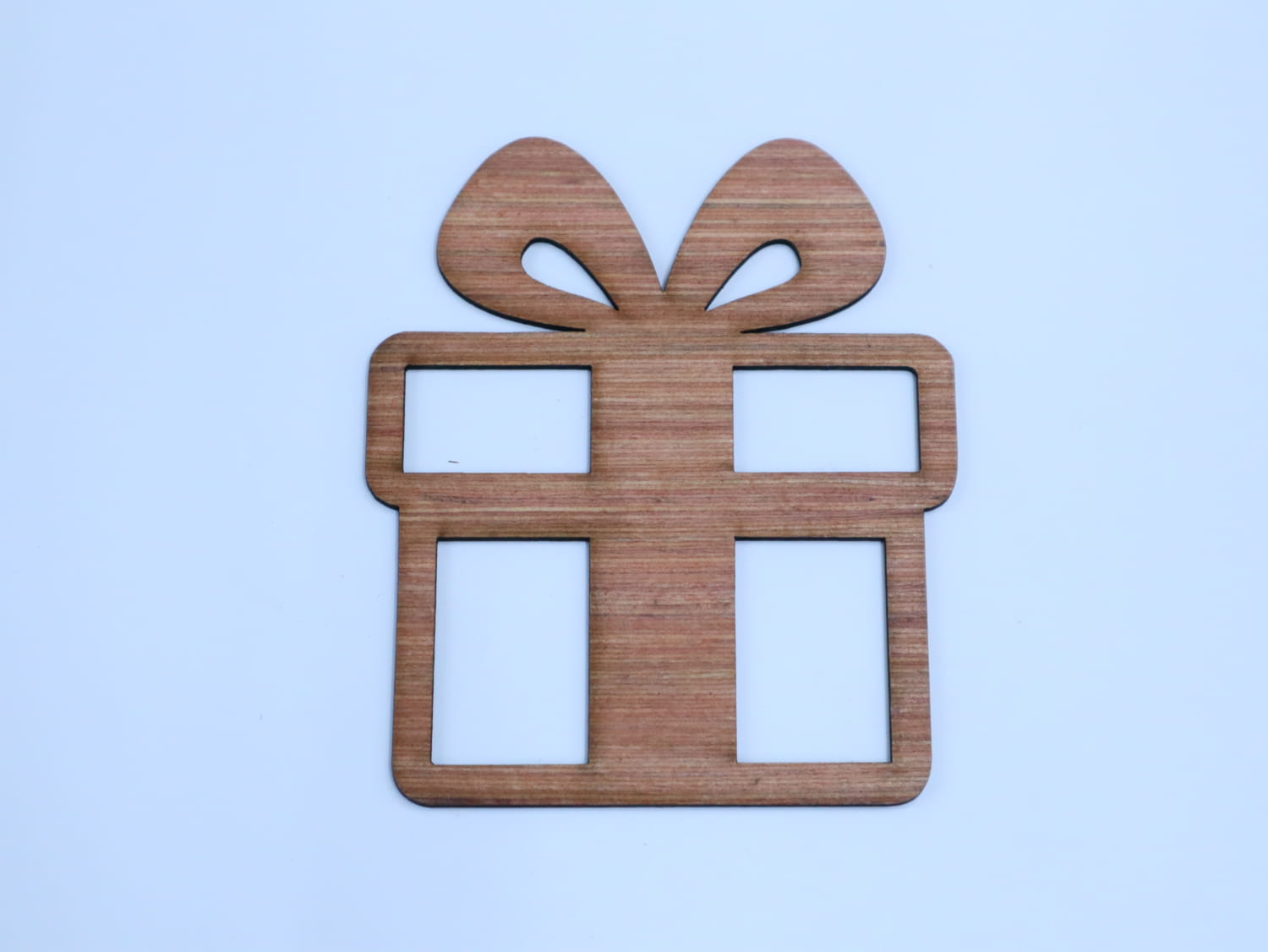 Gift Box Laser Cut Unfinished Wood Cutout Shape preview