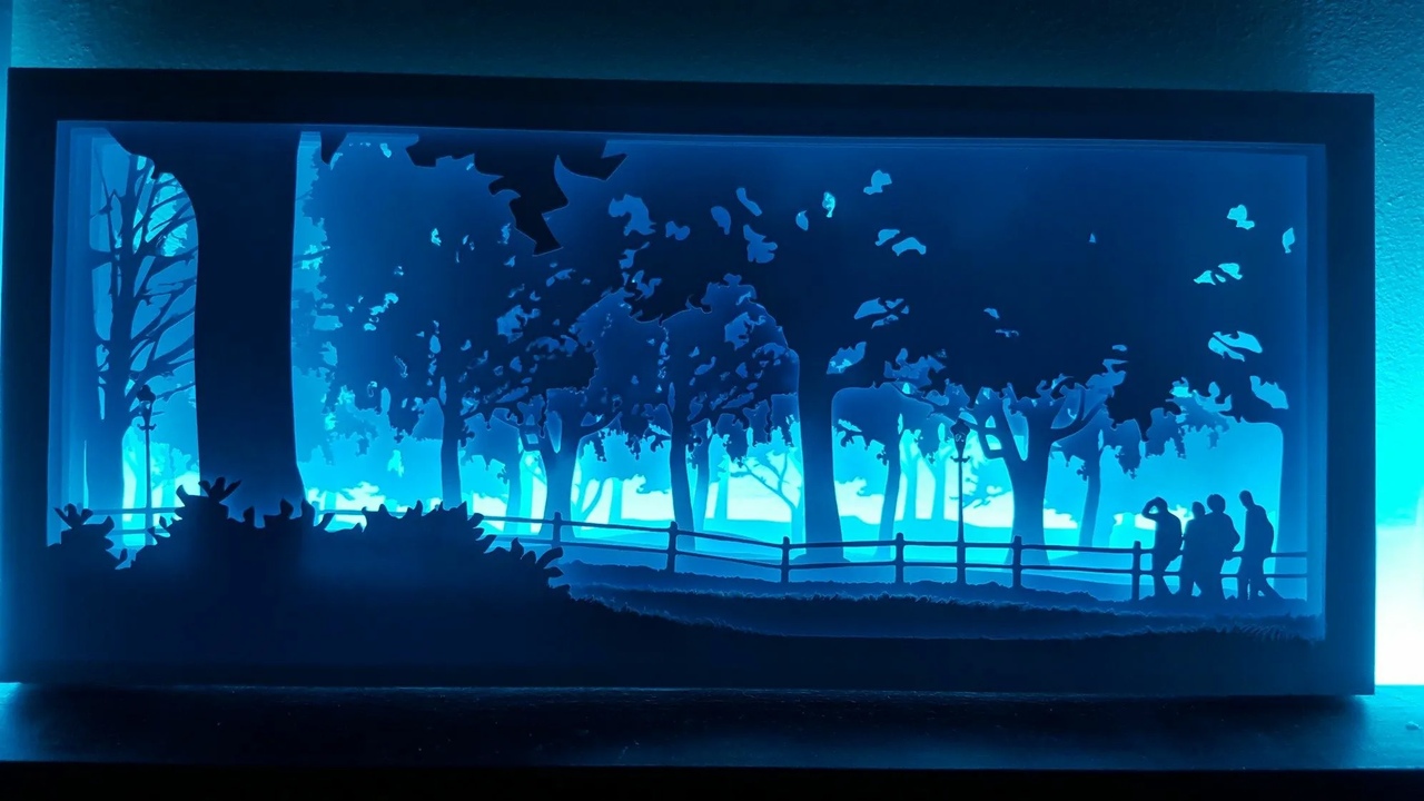 Laser Cut 3D Decorative Night Light Lamp preview - Cutgrove digital design