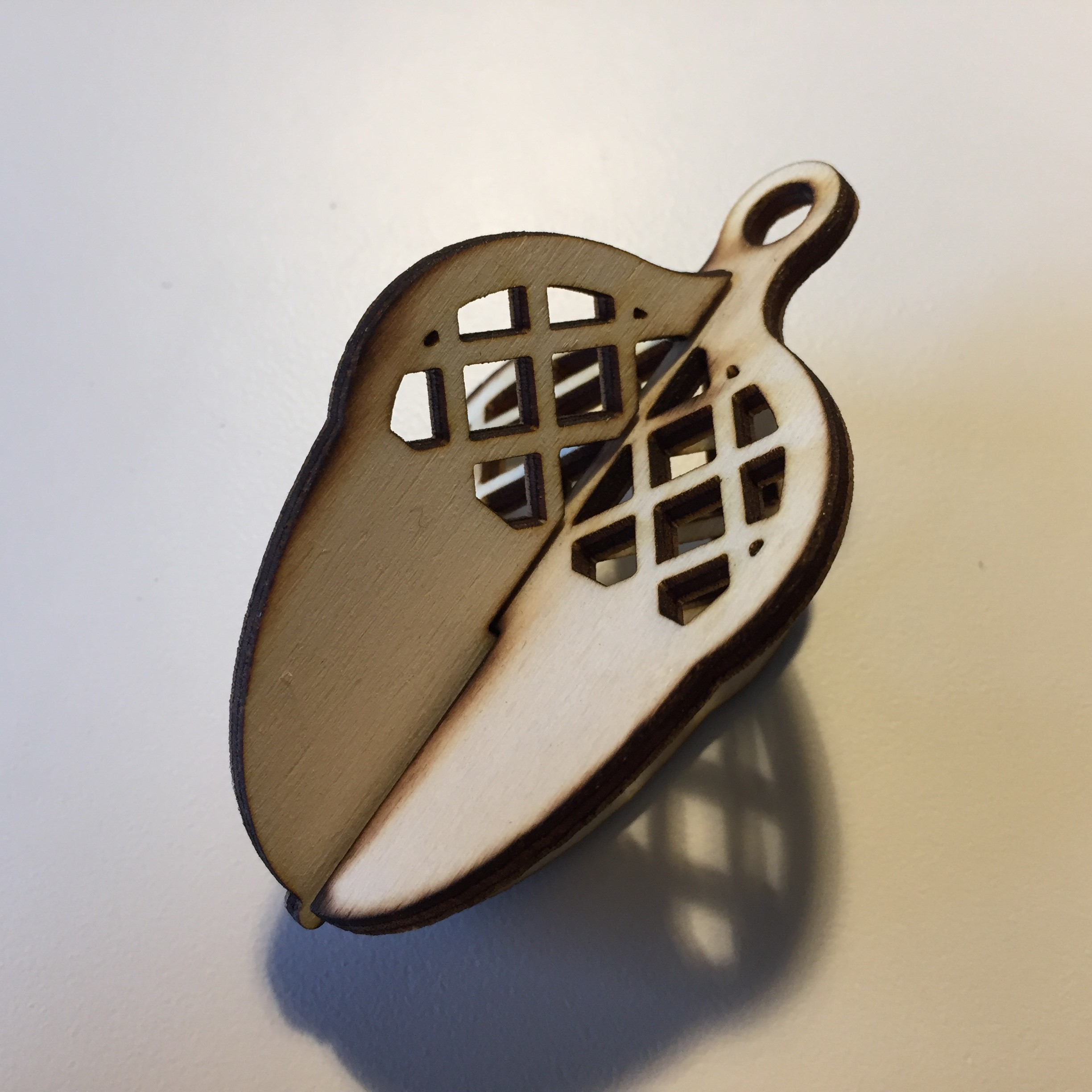Laser Cut Acorn Christmas Ornament 3Mm Birch Plywood preview