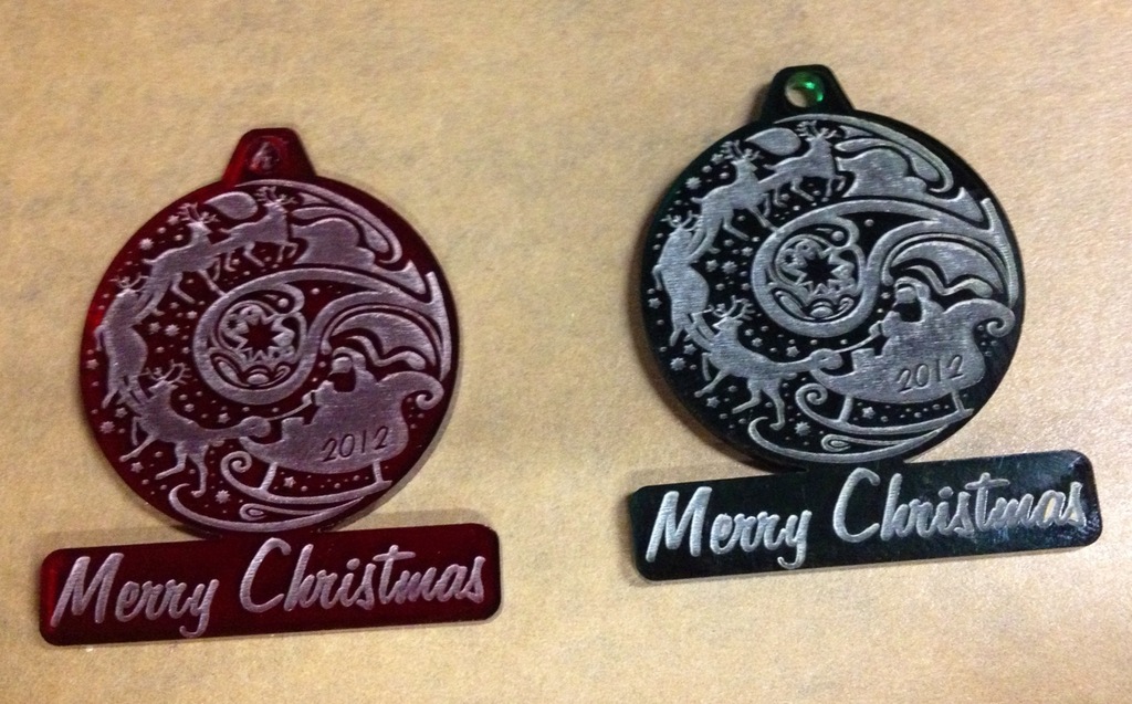 Laser Cut Acrylic Christmas Ornament preview