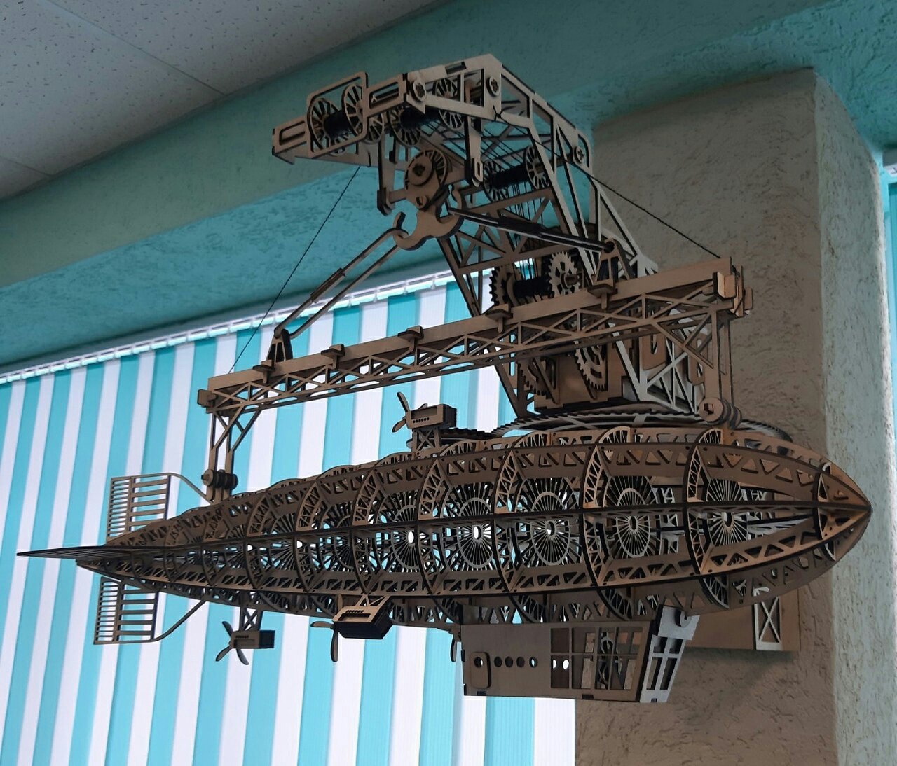 Laser Cut Airship Wooden Puzzle preview
