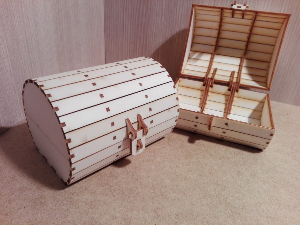 Laser Cut Barrel Box 3Mm Plywood preview
