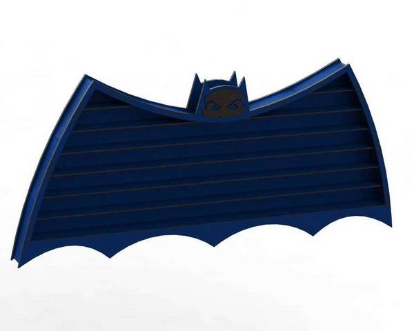 Laser Cut Bat Shape Wooden Wall Shelf preview