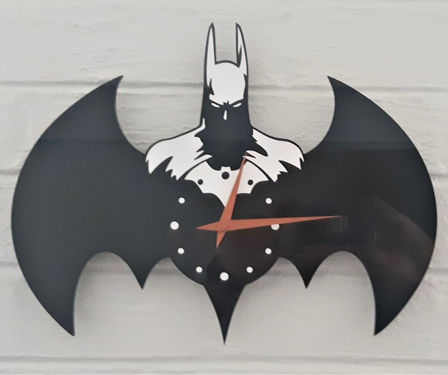 Laser Cut Batman Acrylic Wall Clock Dwg preview
