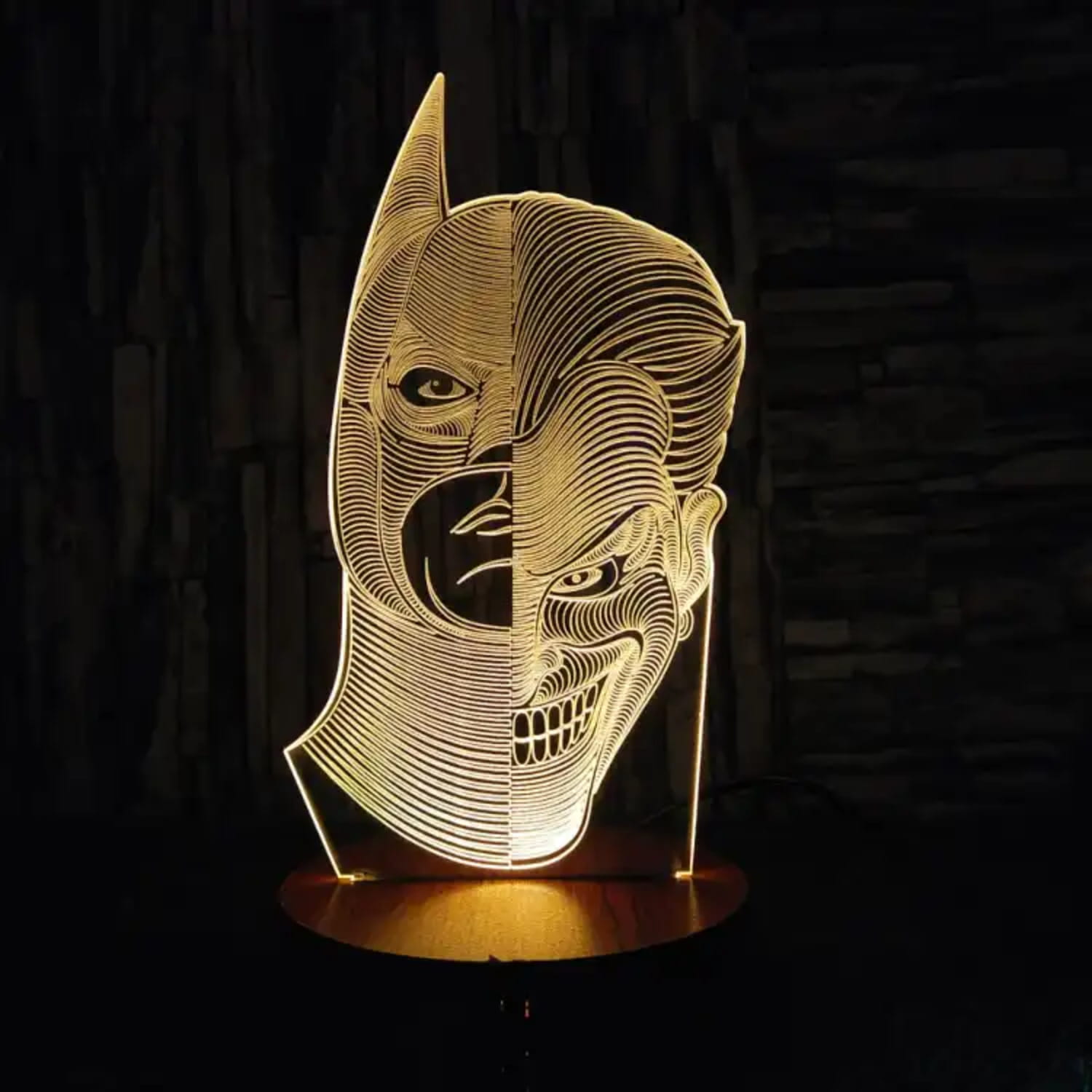 Laser Cut Batman Joker Acrylic Illusion Lamp preview