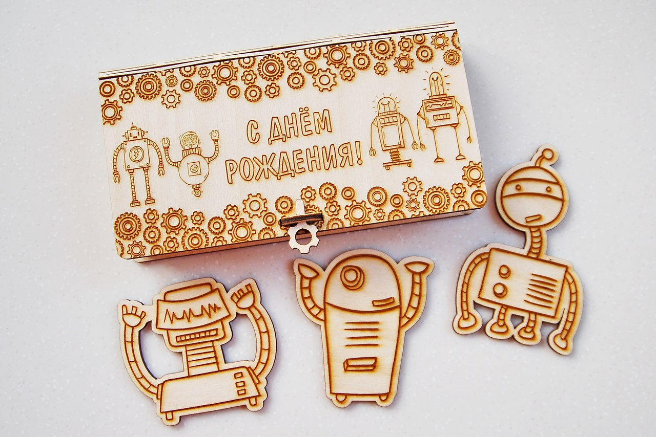 Laser Cut Birthday Wooden Box preview