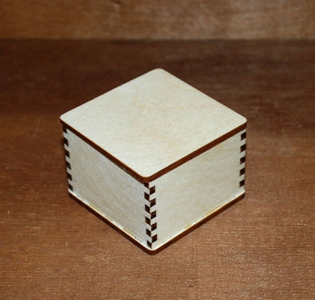 Laser Cut Blank Jewelry Box Blank Unfinished Wooden Box preview
