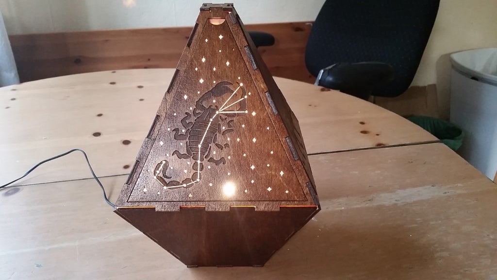 Laser Cut Constellation Lamp 3Mm Birch Plywood preview