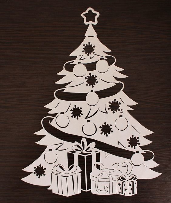 Laser Cut Cute Christmas Tree Decoration Wooden Christmas Ornament preview