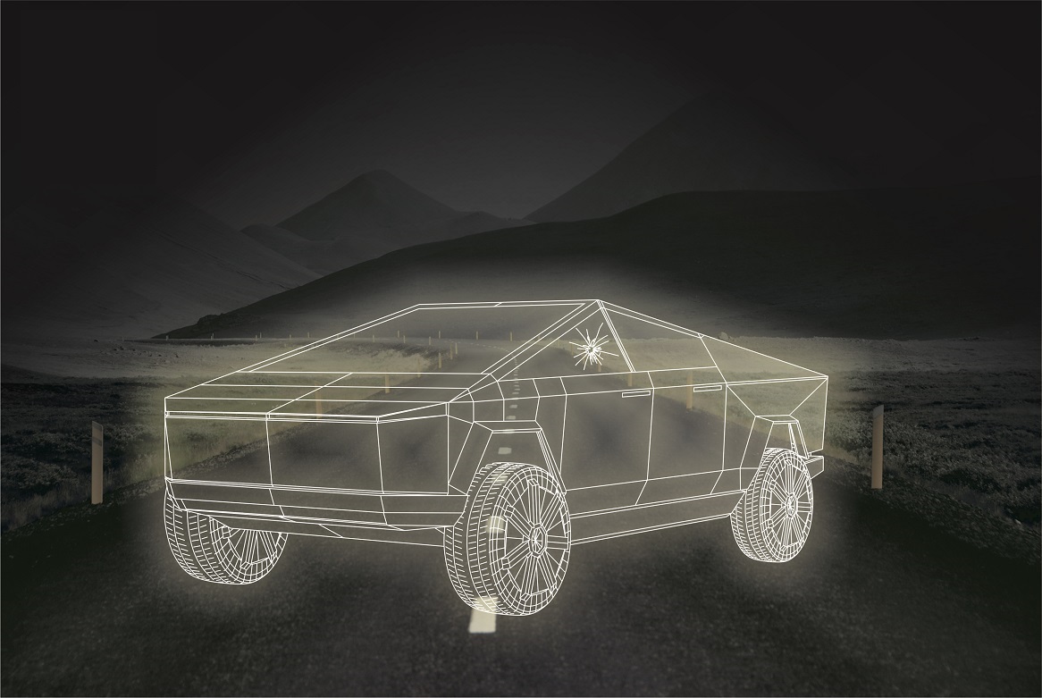 Laser Cut Cyber Truck Acrylic Night Light Lamp lamps design preview