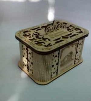 Laser Cut Decor Jewelry Box Plywood wooden boxes design preview