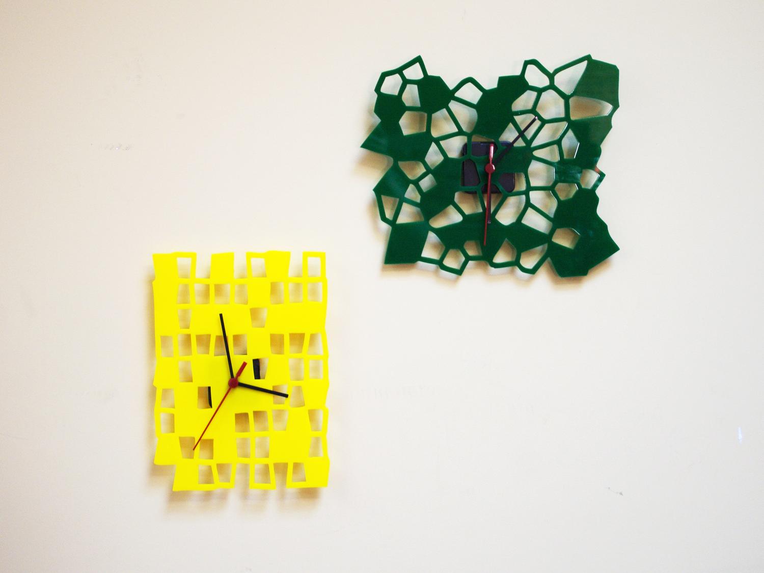 Laser Cut Decorative Acrylic Clocks laser cut clocks design preview