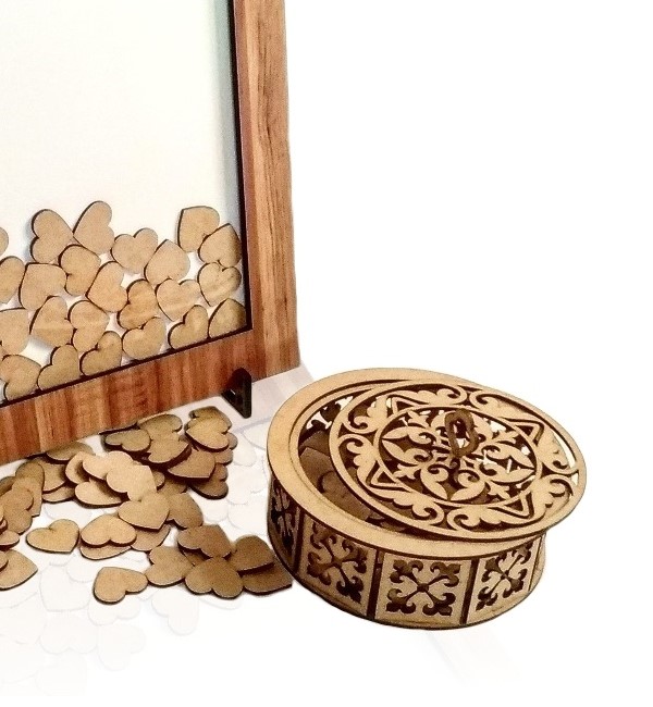 Laser Cut Decorative Wooden Box Basket wooden boxes design preview